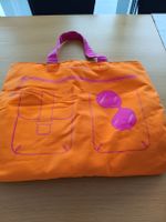 LANCASTER Tasche Shopper Orange Pink Sommer Stofftasche gros