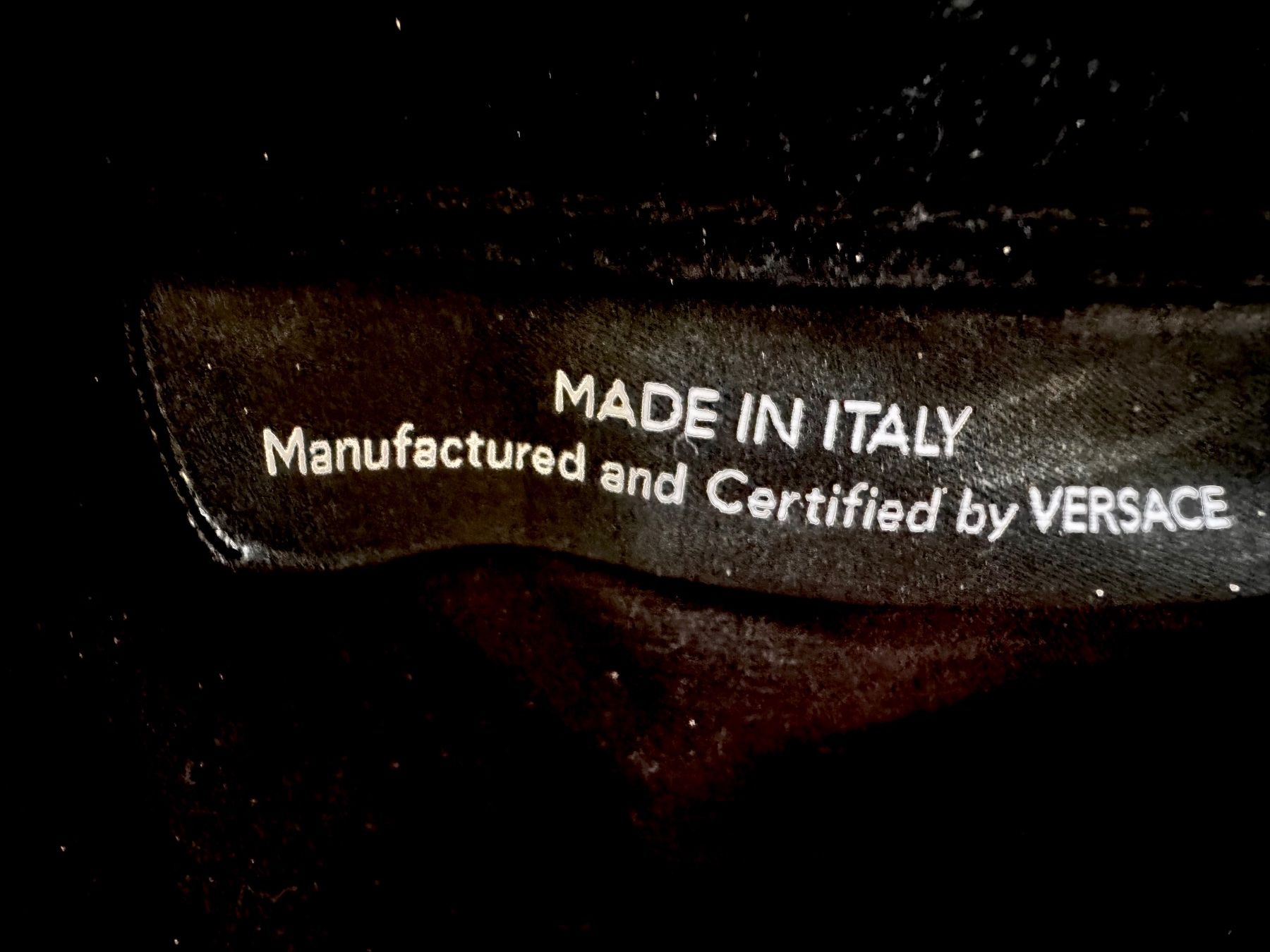 Versace Pantaloni: Versace Samthose, Schwarz, Top Zustand - Grösse 27 – Usato da Eschenbach SG venduto da Kitka01 3