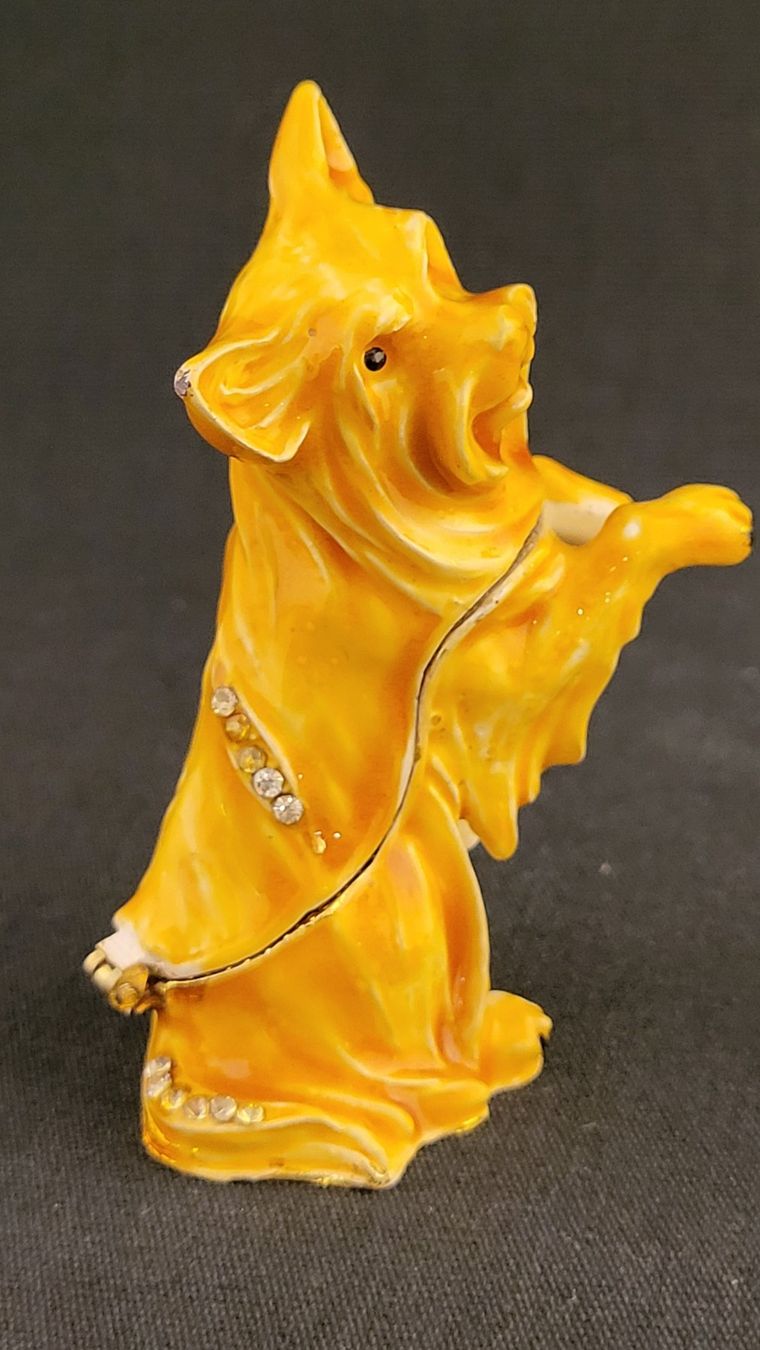 Statuette: Emailliertes Döschen HUND – Usato da Basel venduto da spinne02 7