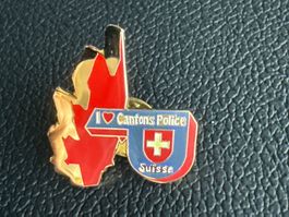 Pin I Love Cantons Police Suisse