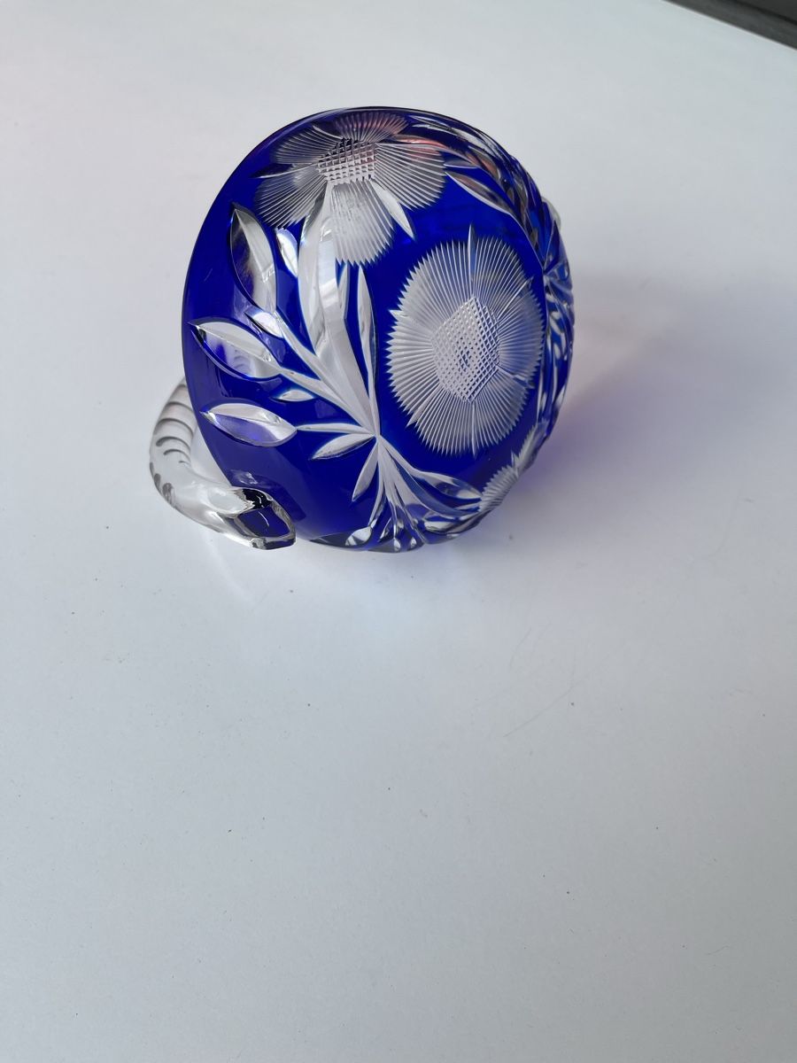 Bicchieri: Schale mit Henkel aus Blauglas – Usato da Susten venduto da Bellatola02 1