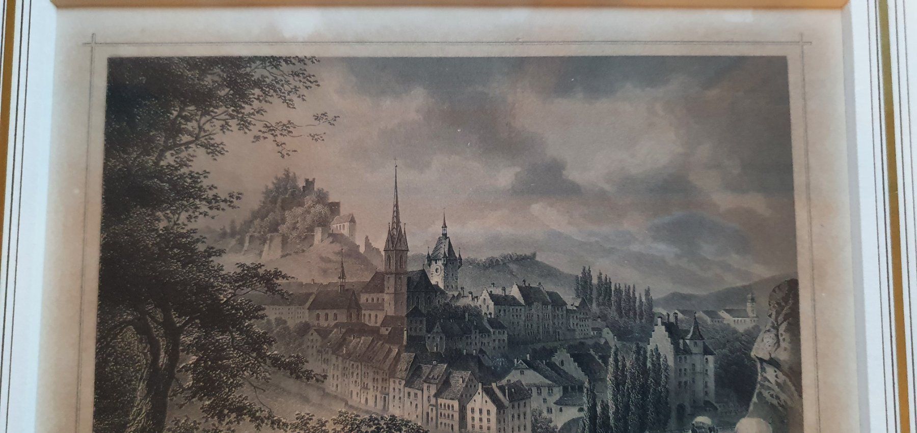 Incisioni: Bild - Baden und die Ruine Stein – Usato da Kreuzlingen venduto da Rschweiz1 5
