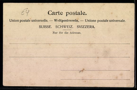 Cartoline postali: Villeneuve, Ortsansicht mit Kirche und B – Usato da Berlin venduto da bartko-reher 1