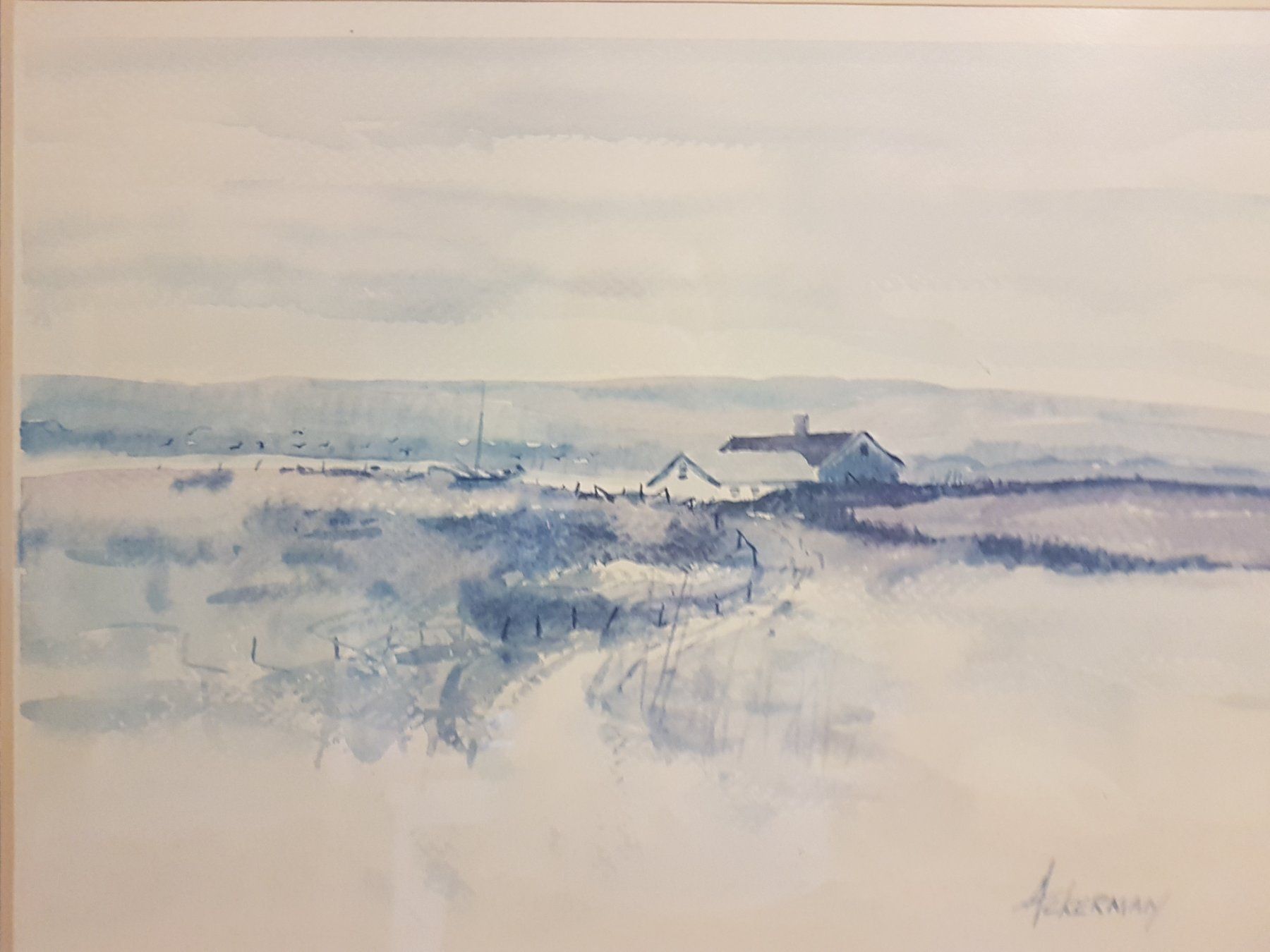 Gemälde: Frank Edward Ackermann – "Riverhouse" – Original EMSA – Gebraucht aus Glattbrugg von casabelavista 5