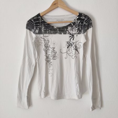 MARC CAIN Longshirt Shirt Longsleeve Baumwolle Gr. N2/36