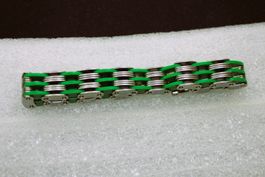 Armband Edelstahl Grüne Elemente silberfarben Unisex neu