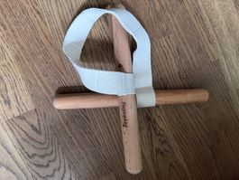Flexibuddy Hilfsmittel für Dehnung Holzband Weiss neu