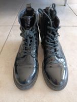 BOTTINES 5TH AVENUE CUIR NOIR VERNIS 37