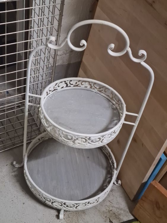 Étagère Murale En Fer - Style Antik-Shabby - Marron Antique - 40x48x18cm