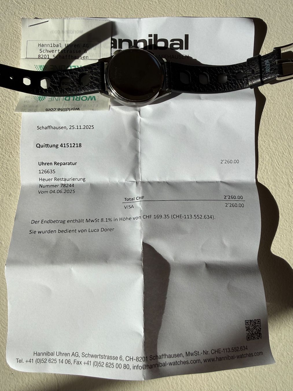 Tag Heuer Orologi: Heuer 345 Pre Carrera Chronograph – Usato da Henggart venduto da schiffi106 3