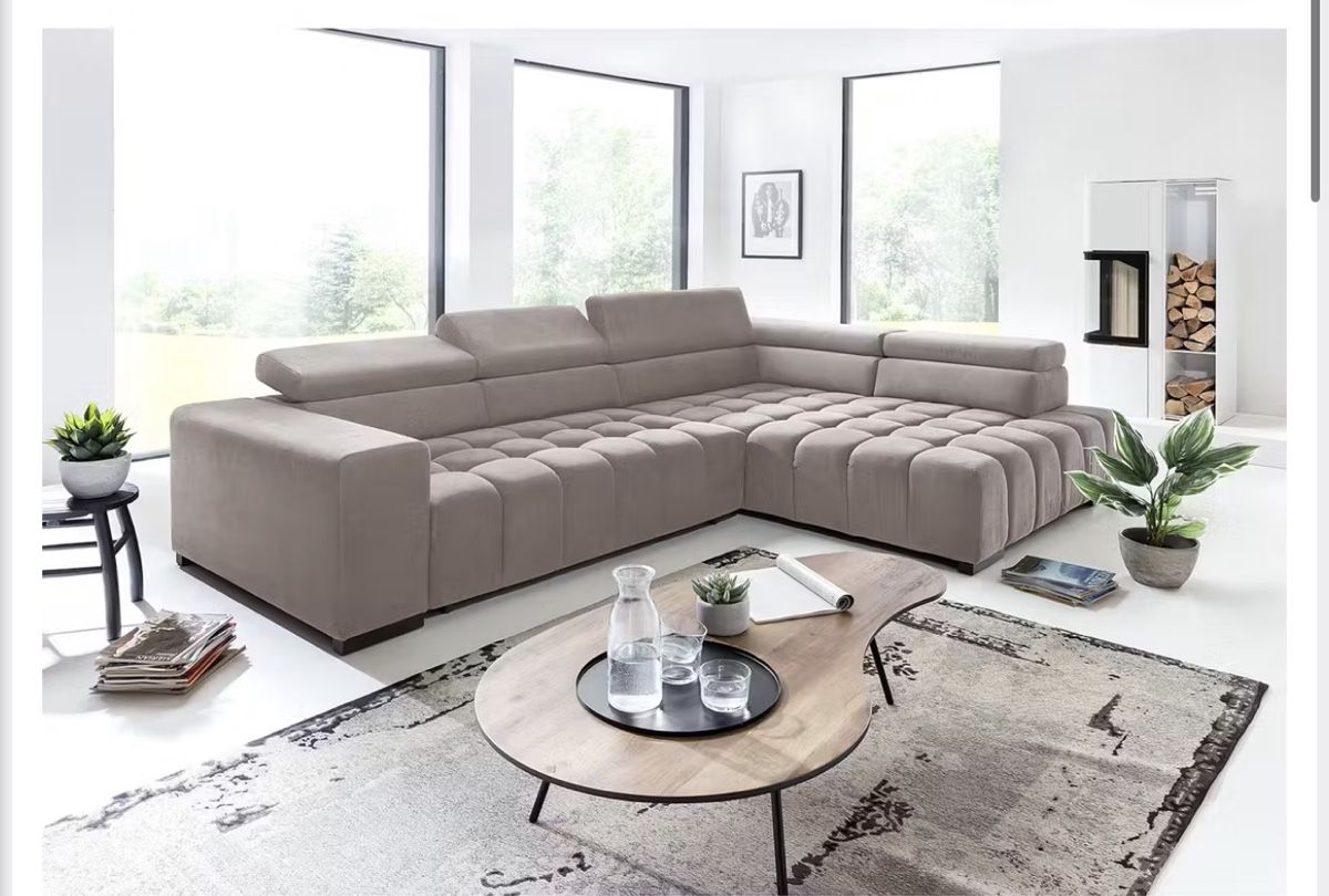 Divani: Grosses Ecksofa Masaya Loftscape Microfaser Enza Cappuccino – Nuovo (secondo la descrizione) da Aesch BL venduto da tka_gvy5 1
