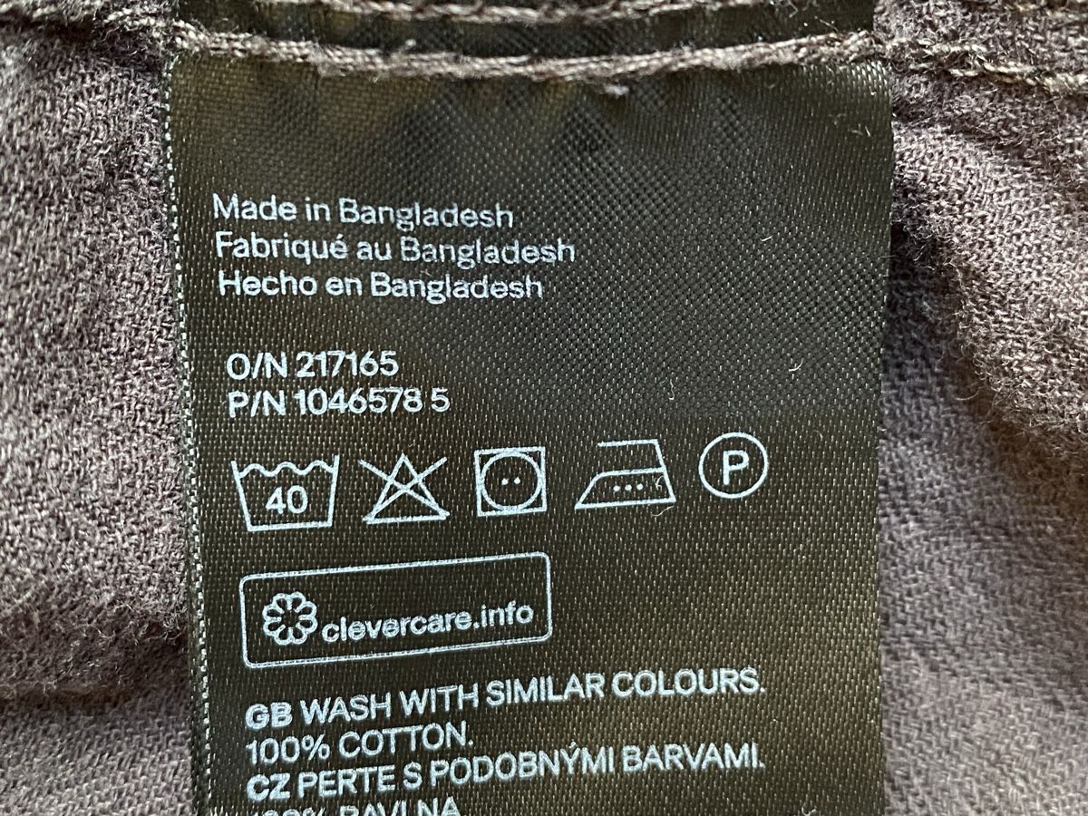 H&M Kleider: H&M Kleid dunkelgrau Baumwolle Gr. M langarm – Gebraucht aus Buochs von H16 7