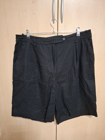 Next Bermudas Gr. 46, Leinen, schwarz, Shorts