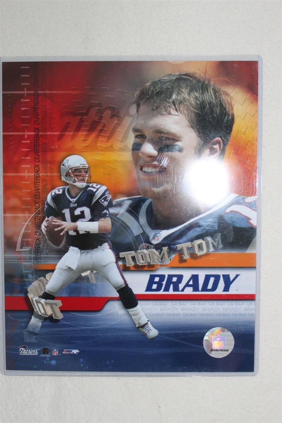 NFL Carte collezionabili: NFL Tom Brady Patriots Plakette – Nuovo e nell'imballaggio originale da Reinach BL venduto da RetroGamesSportsMore 1