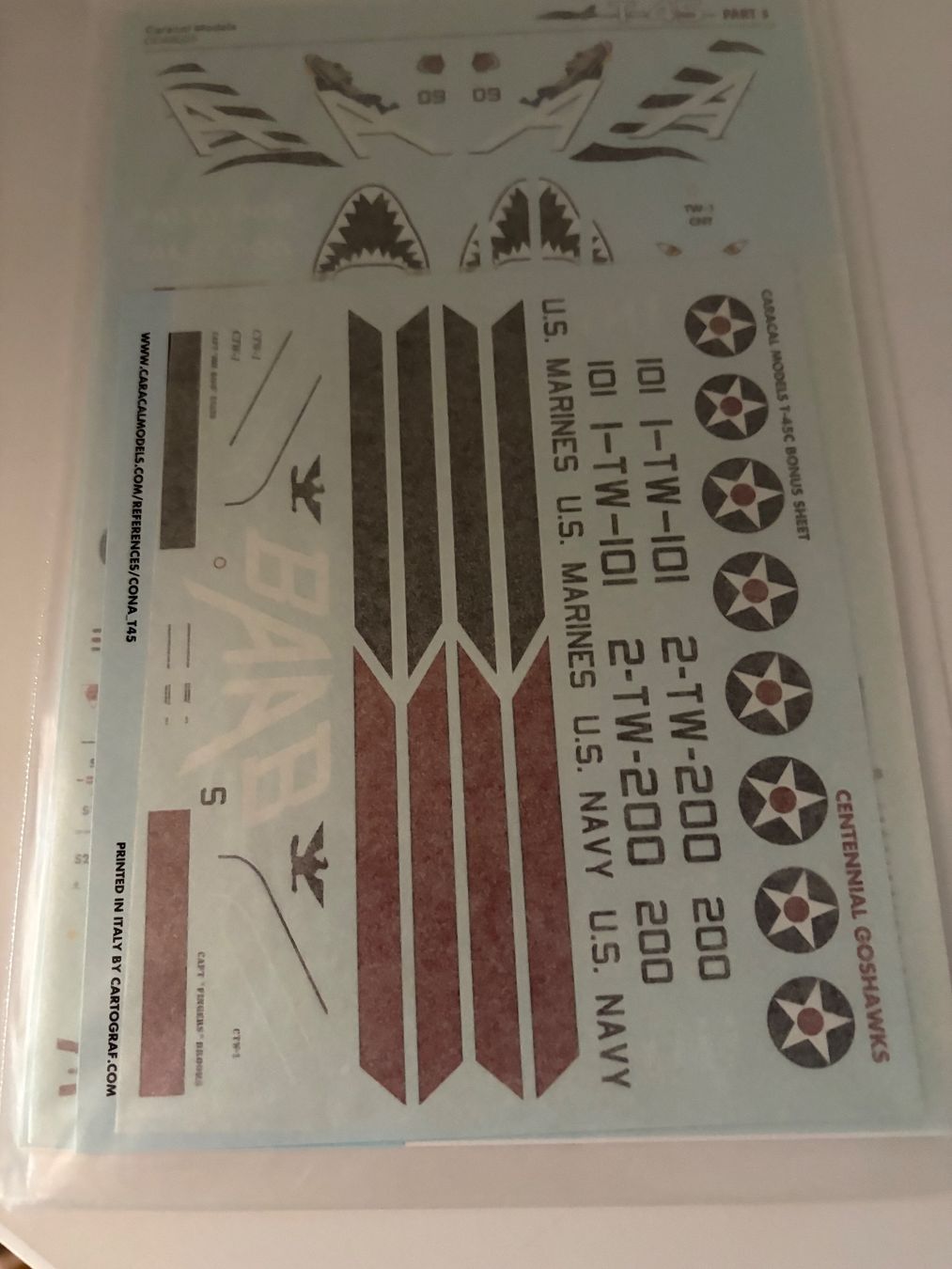 Kit di modellismo & Modellini statici: 1/48 T-45C GOSHAWK PART 3 DECALS – Usato da MÜHLEDORF/SO venduto da tru_wsv8 1