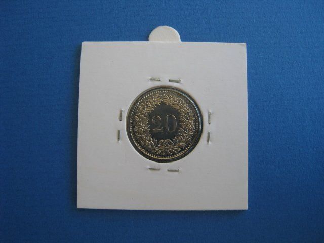 Alle Münzen: 20 Rappen 1976, unz / stgl – Neu und originalverpackt aus Alpnach-Dorf von hansimaa49 1