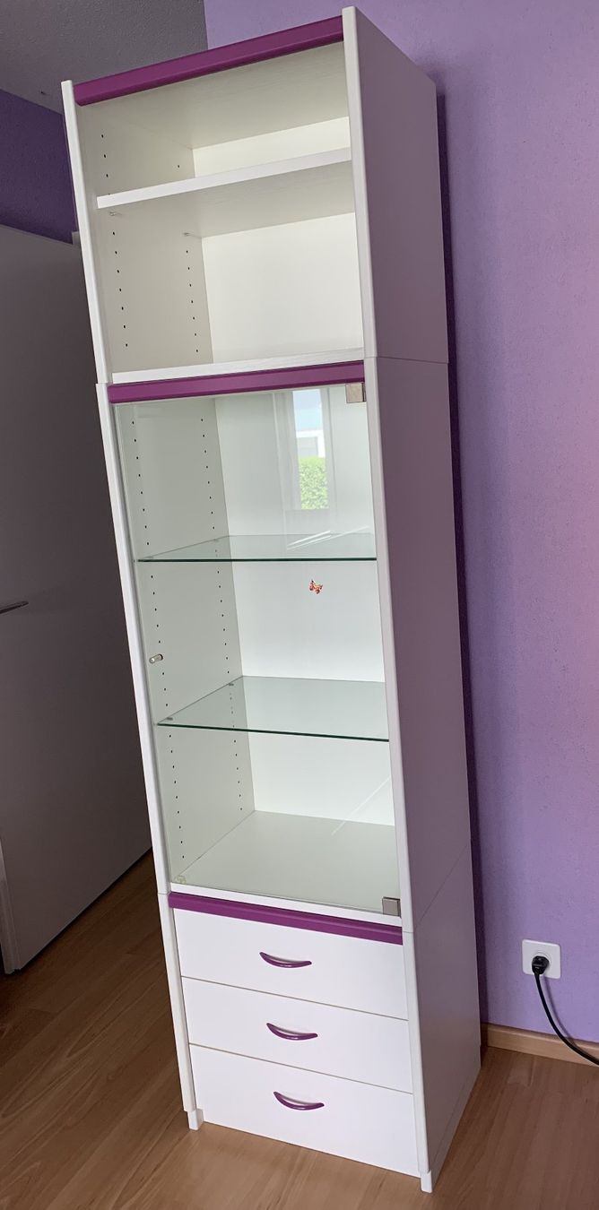 Vitrines: VITRINE 3 plans + module tiroirs + étagère 2 plans – D'occasion à SION par Pef12 2
