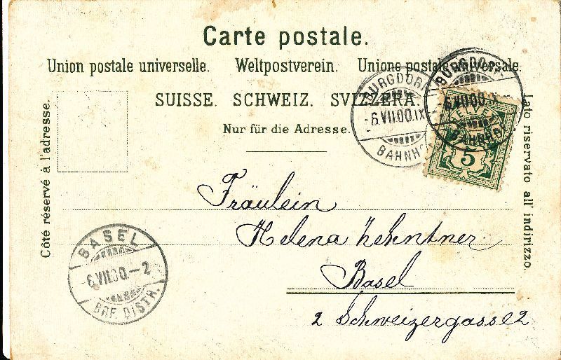 Cartoline postali: Habsburg - Aargauerin auf der ... + 1900 – Usato da Emmenbrücke venduto da teestube 1
