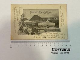 Postkarten Ticino Tessin Istituto Sant Anna Lugano 1899 RARE