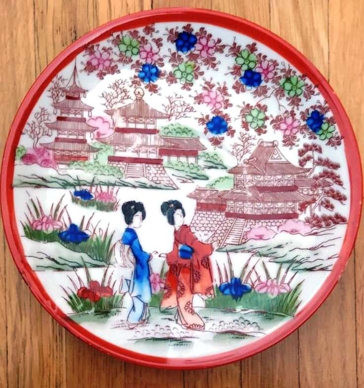 Teller: Teller mit Geisha Design, Fine Bone China - 3 Stück - – Neu (gemäss Beschreibung) aus Zürich von 1980ale 6