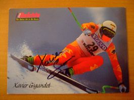 XAVIER GIGANDET (CH) SKISTAR  HANDSIGNIERT AK !