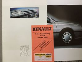 Renault 25 Verkaufsprospekt 34 S. französisch Juni 1988