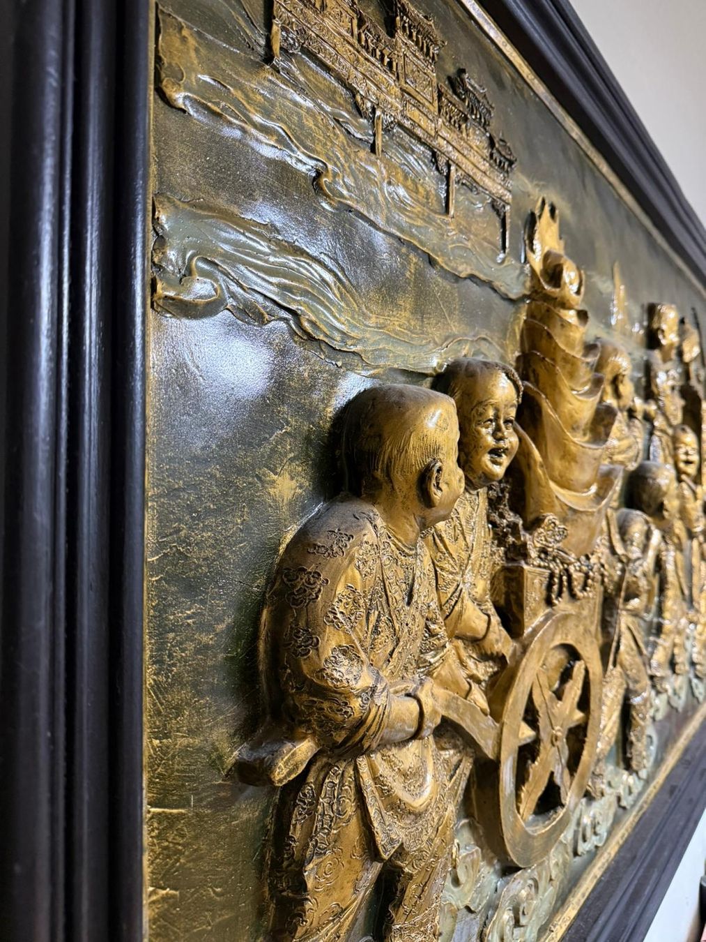 Poster & Bilder: Wandbild, Goldfarben, Asien, detailliert – Gebraucht aus Illnau von DaenIzz