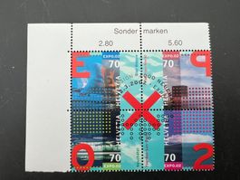 2000  Erstag gest.Viererblock mit Tab (K48)