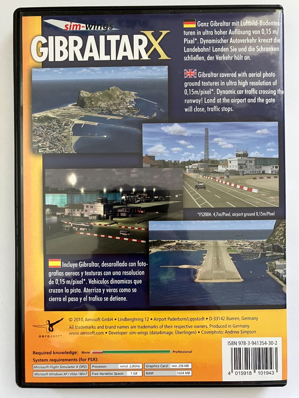 Giochi: FSX/FS2004 Add-on: Gibraltar X - PC – Usato da Solothurn venduto da aquitania 1
