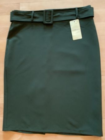 CLASSIC & CO Damen Rock, Gr. 38, Olivgrün, NEU