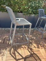 Barhocker Air, dunkelgrau, 4 stück, für den Garten