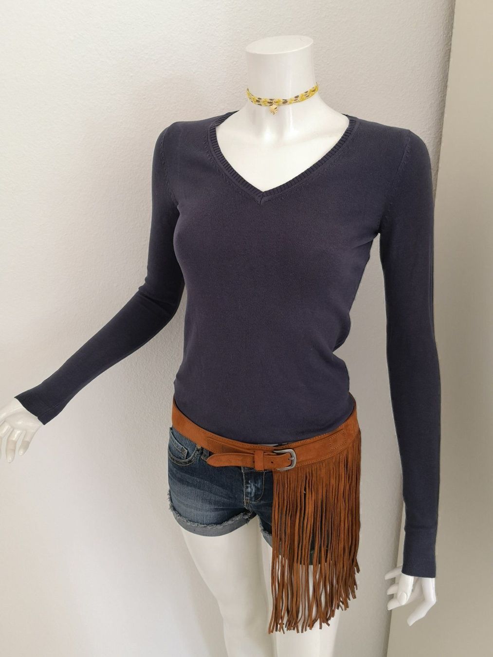Mango Maglioni & Felpe: 🤩MANGO STRICK PULLOVER DUNKELBLAU V-SCHNITT NEU & D&G P. – Nuovo (secondo la descrizione) da Olten venduto da Naja-Twins-Twins