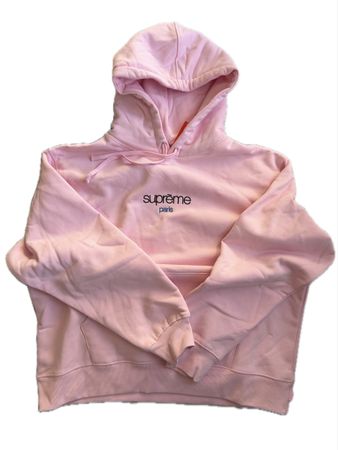 Supreme Paris Pink Hoodie, Size Medium, Great Condition!