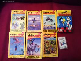 Globi Sammlung: 6 X Taschenbücher, Domino, Kartenspiel !!!
