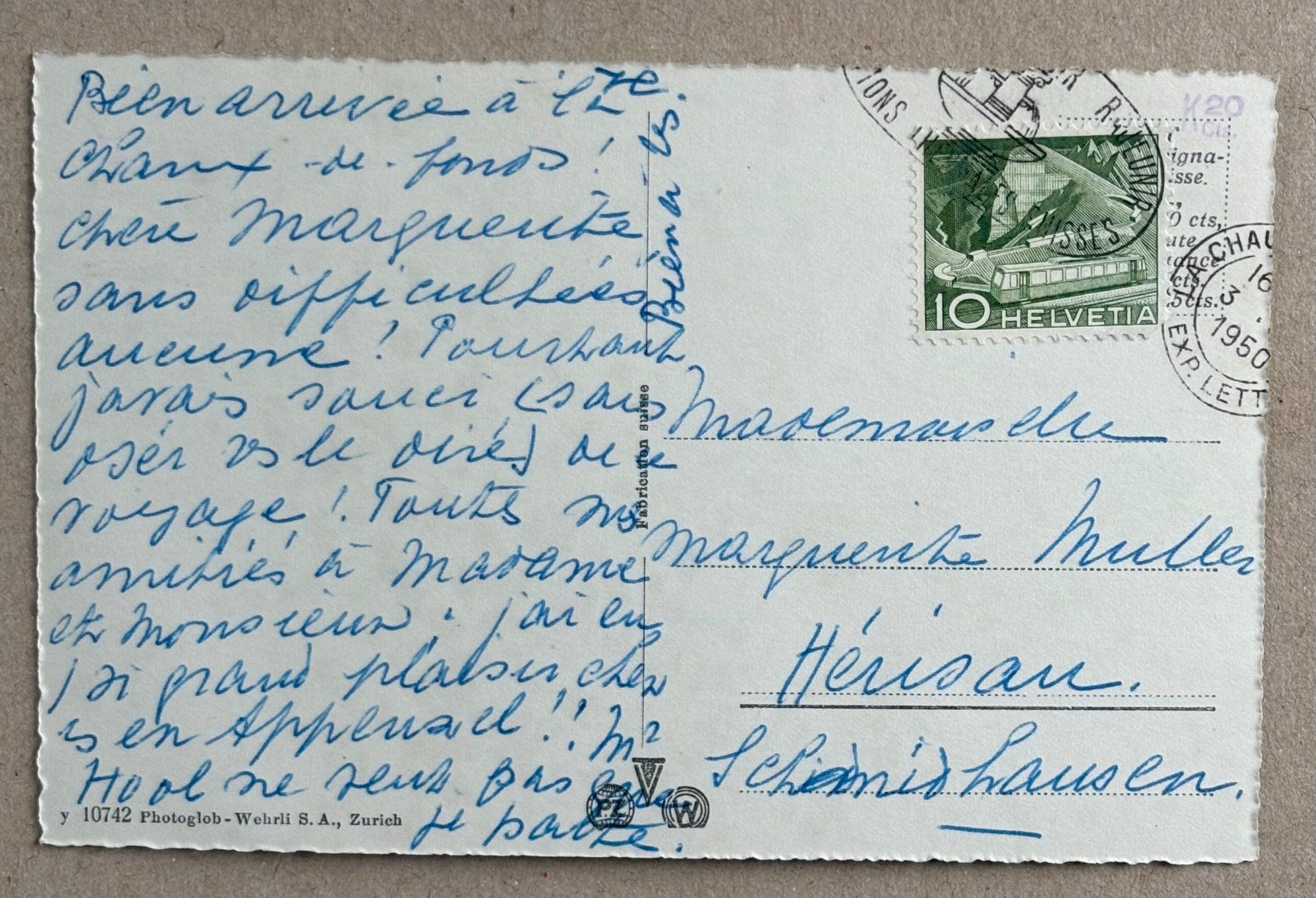 Cartoline postali: LA CHAUX-DE-FONDS BAHNHOF – Usato da Ostermundigen venduto da Wyatt-Earp 1