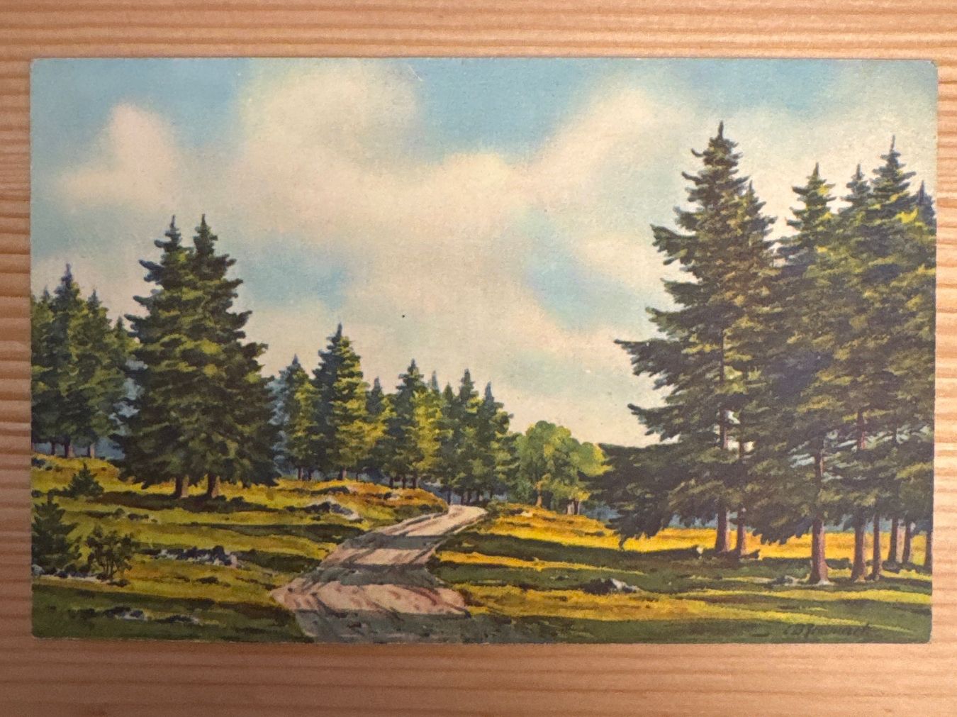 Cartes postales: 6 antike Ansichtskarten, mit gemalten Landschaften im Wallis – Neuf (Voir description) à Zürich par Tarafo5 7