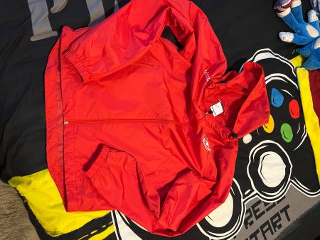 Giacca a vento rossa, Volkl, nuova, taglia M - Unisex