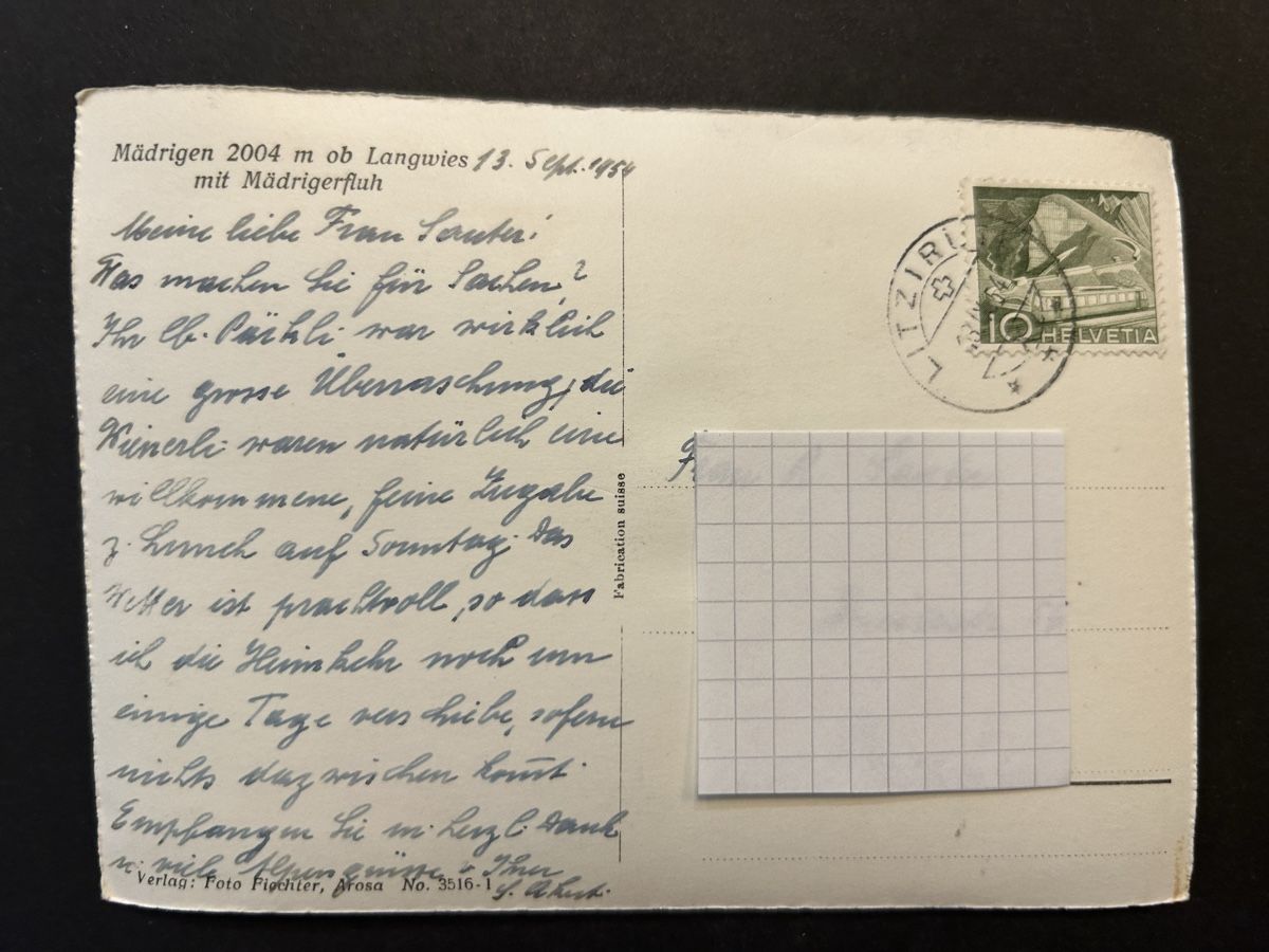 Cartes postales: Langwies GR Mädrigen – D'occasion à Fanas par Alessio11 1