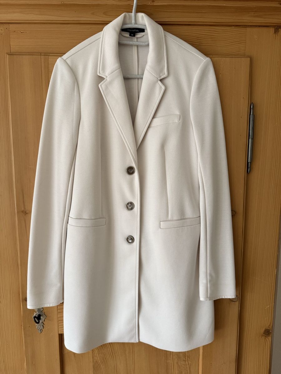 Comma Giacche: Comma, Blazer weiss Long-Blazer Damen Gr. 38 – Usato da Uster venduto da Schangnau87 1