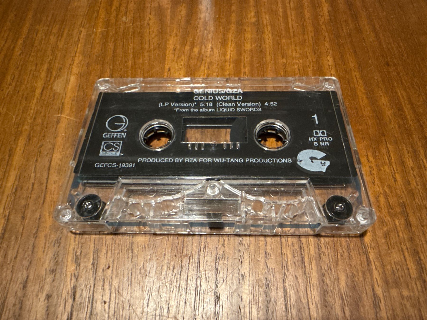 Musicassette: GZA Genius - Cold World / US 1995 MC Rare – Usato da Delémont venduto da cpop 2