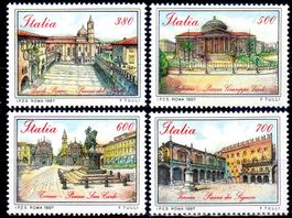 ITALIEN TOURISMUS 1987 4 MARKEN ** POSTFRISCH ** - AA79