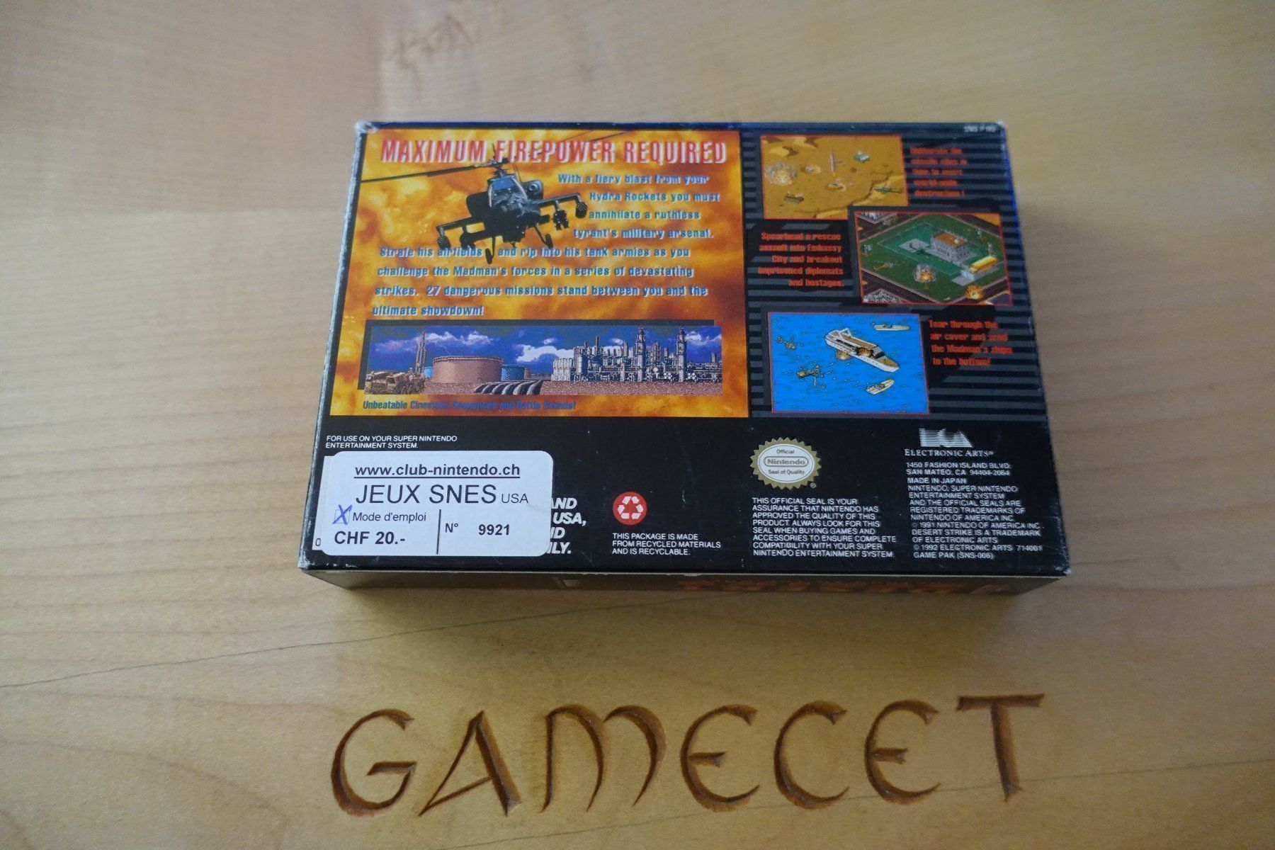 Nintendo Giochi: Desert Strike: Return to the Gulf - US – Usato da Steinach venduto da Gamecet 5
