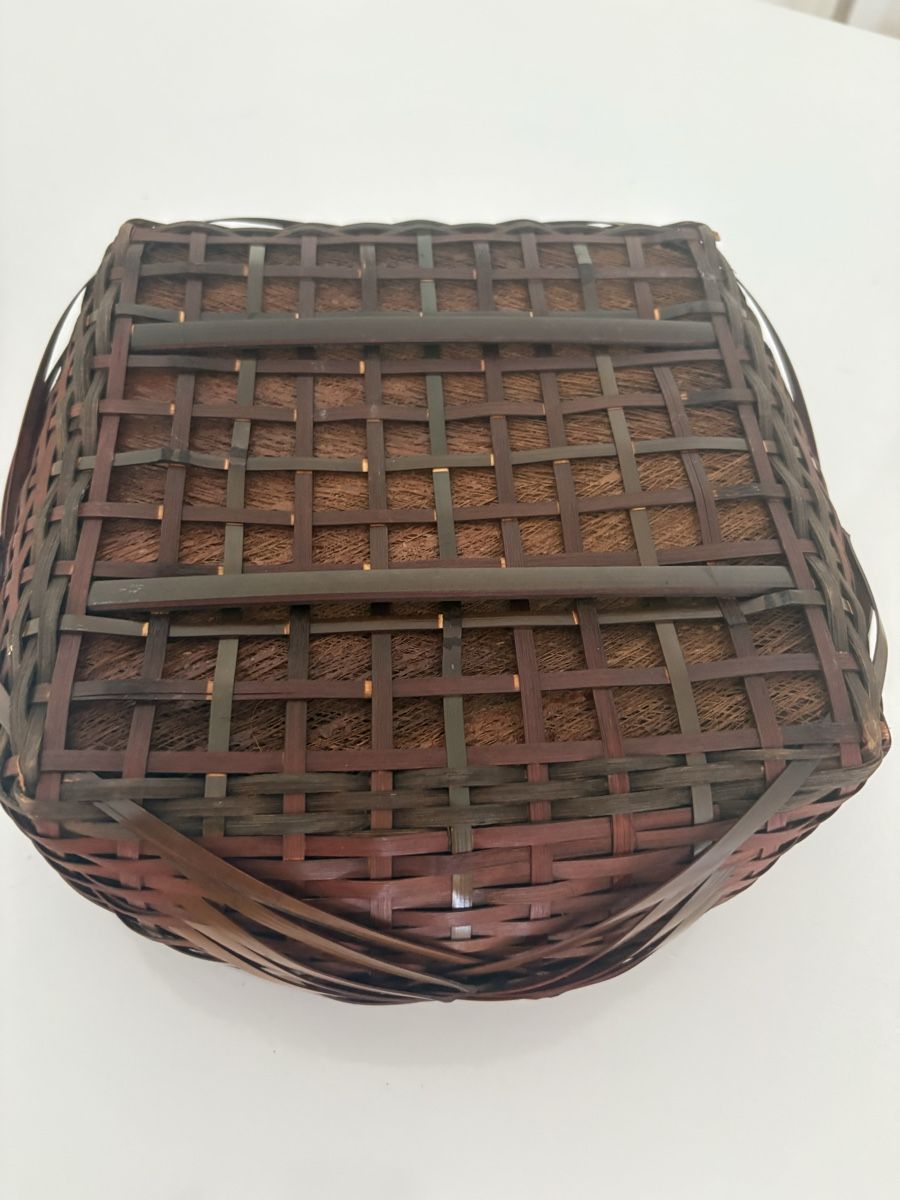 Arte internazionale: Japanese Round Bamboo Basket Pot Liner – Usato da Benglen venduto da morningchild 1