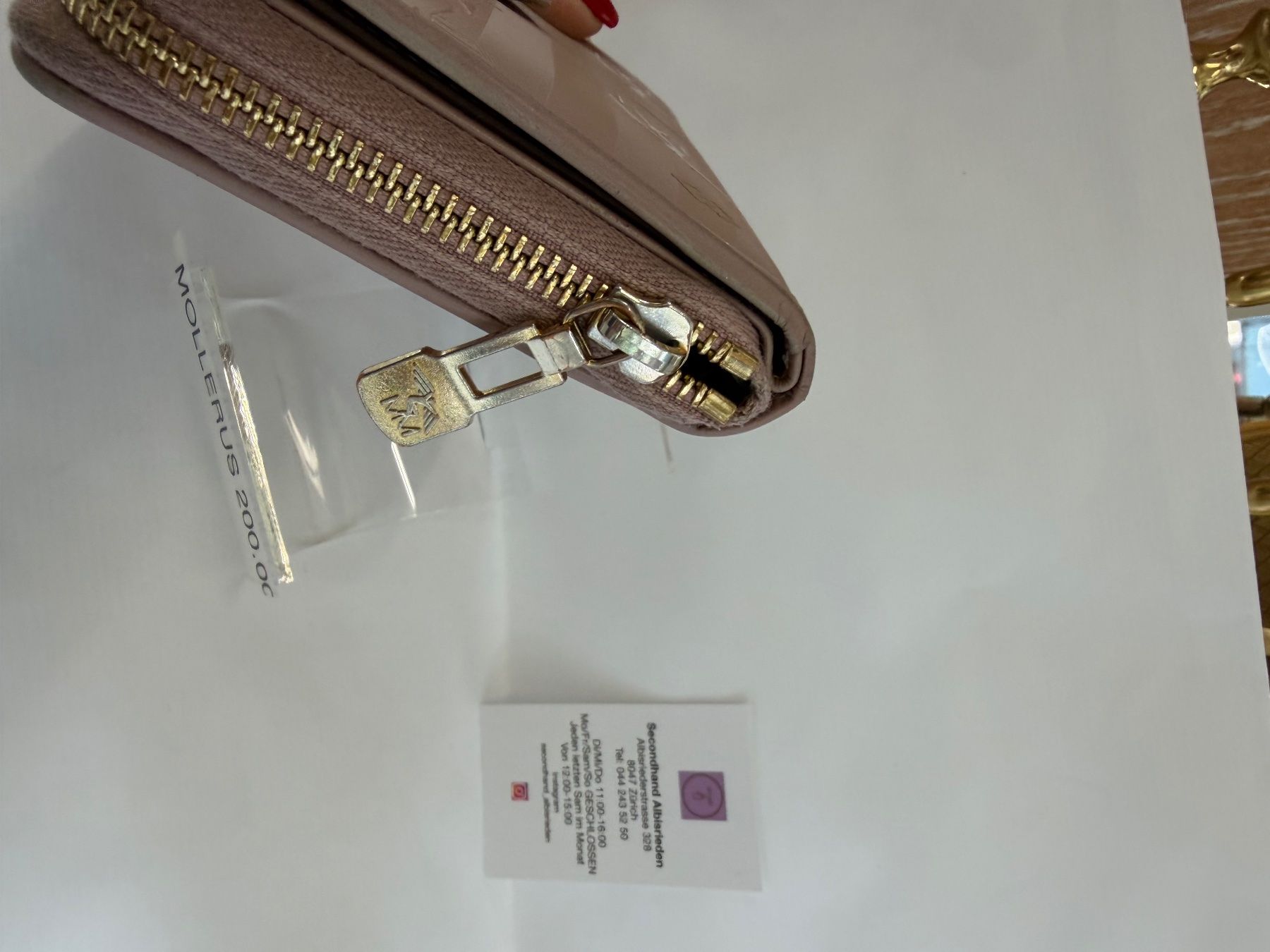 Maison Mollerus Portamonete: Mollerus Portmonnaie rosa – Usato da Zürich venduto da SecondhandZurich 2