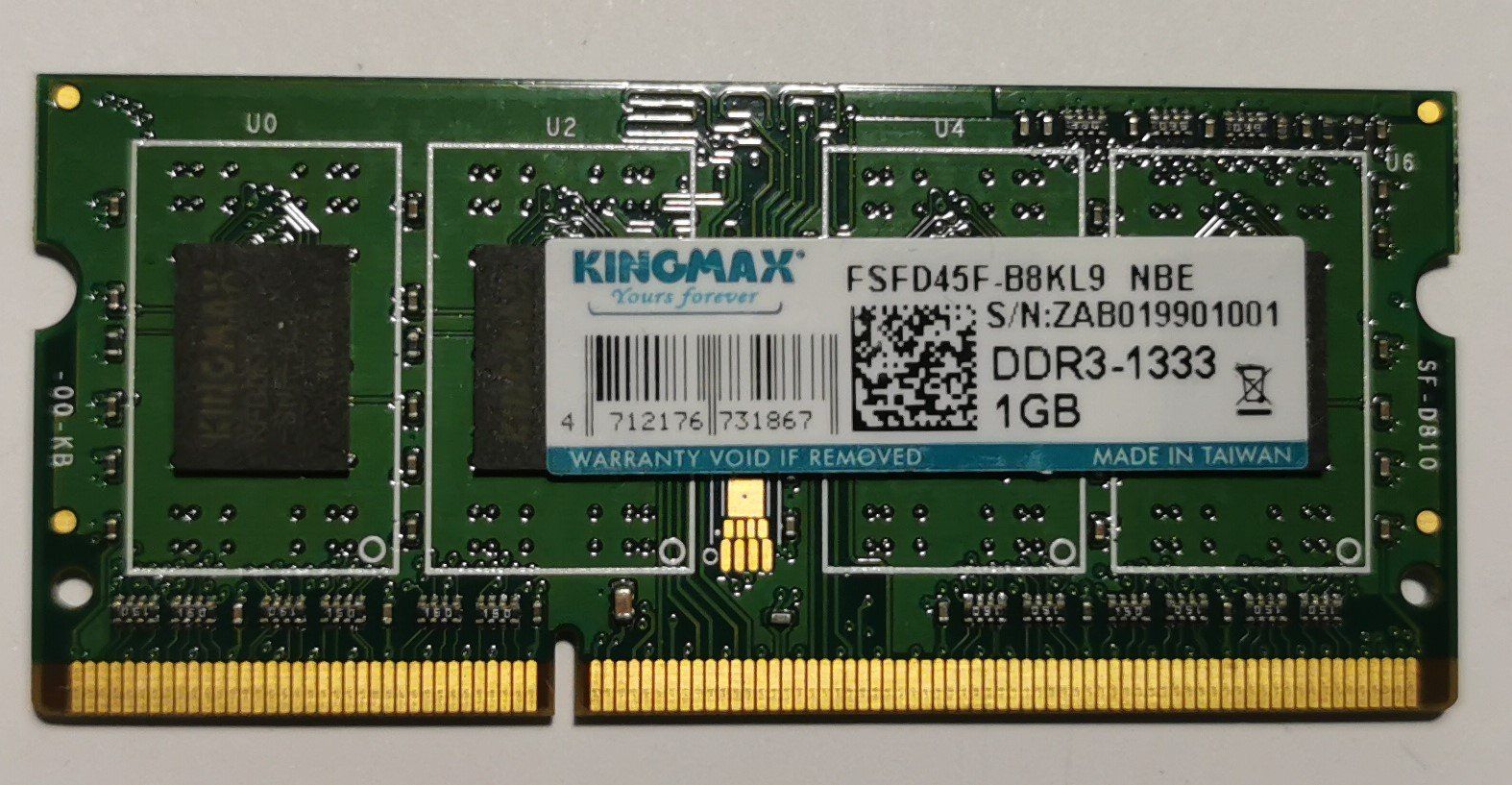 Memory / RAM: Kingmax 1GB DDR3-1333 RAM Speicher – Gebraucht aus Bremgarten b. Bern von Vittorio0