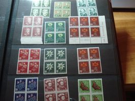 Pro Juventute Lot 4erblocks meist **