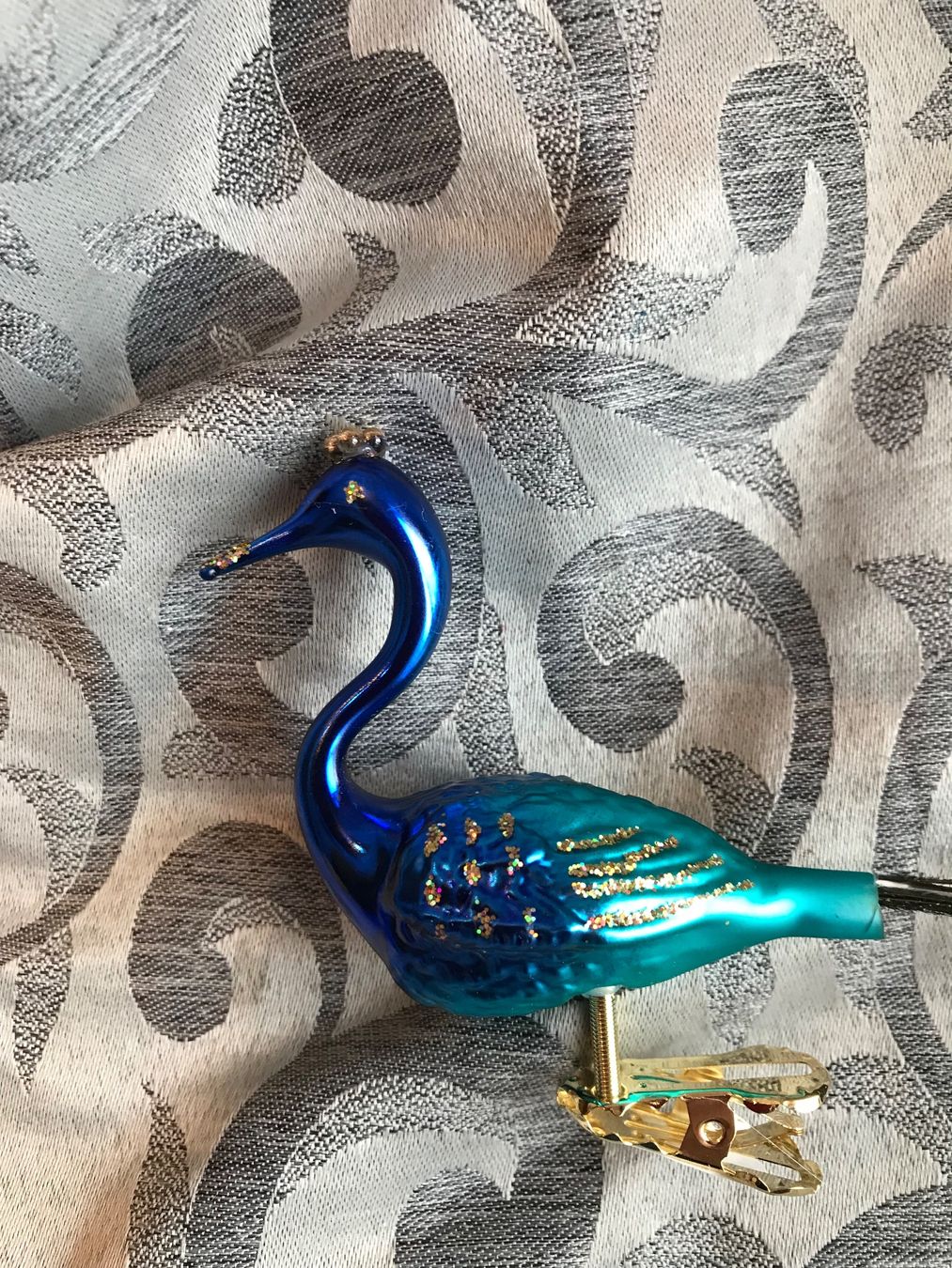 Alle Dekorationen: Pfau blau-Türkis Vogel Christbaumschmuck – Neu und originalverpackt aus Alpnach Dorf von marvo 3