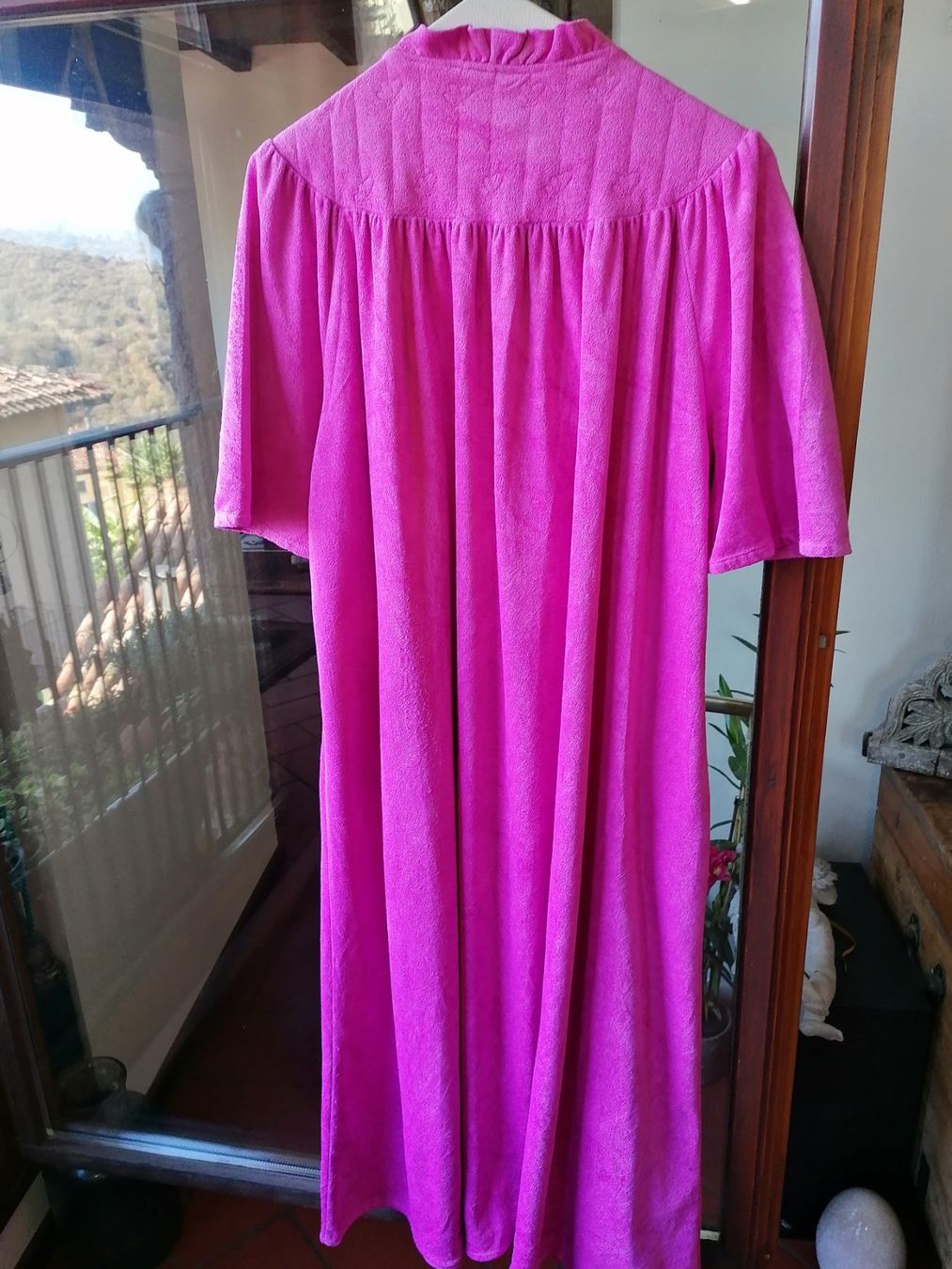 Accappatoi: Morgen\Bade Mantel kurzarm fuchsia gr 50 – Usato da Bedigliora venduto da Dolcezza0 4