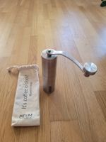 Kaffeemühle BEEM Edelstahl manuell mit Beutel