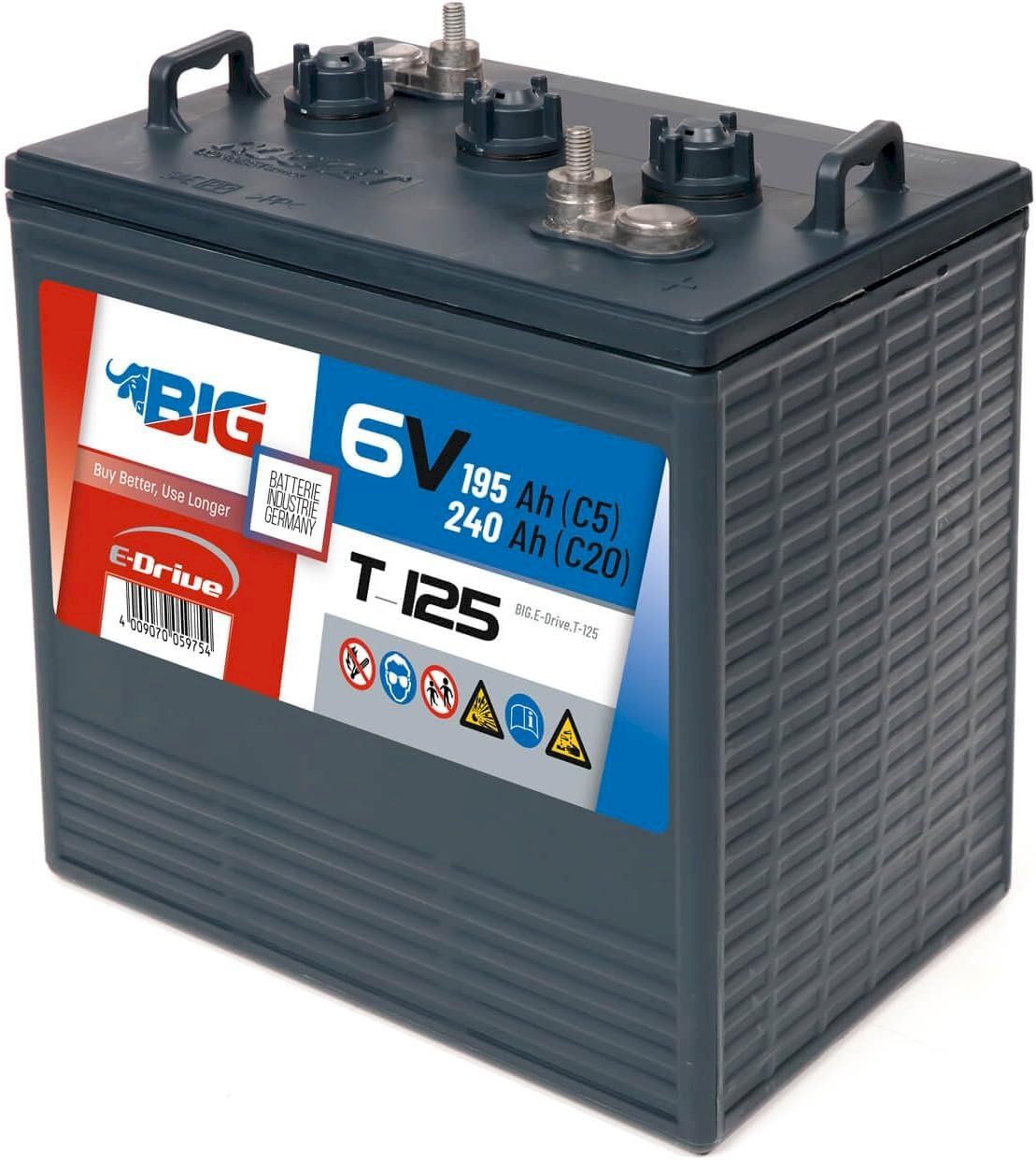 Akkus & Batterien: BIG E-Drive 6V 240Ah Traktionsbatterie – Neu und originalverpackt aus Bottighofen von zaap 2